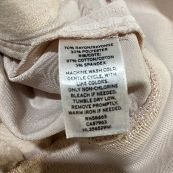 Hinge Women's Blush Zip Front 3 Pockets Lightweight Bomber Jacket Sz 1 - Picture 7 of 7